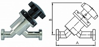 Клапан вакуумный прямоточный ручной с фланцами CF25 (CF2,12"), медное уплотнение корпуса, нержавеющая сталь 304L - фото 10492