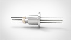 FA11649-02 Ввод вакуумный электрический 4х штырьковый на фланце KF16, 6 кВ, 13,5 А, диаметр штырька 0,05'', материал штырьков молибден, материал корпуса нержавеющая сталь 0354021661350058 - фото 10531