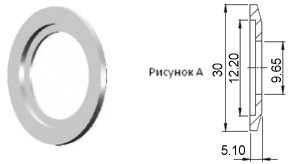 Фланец KF10 (NW10) с отверстием под трубу 3/8 дюйма, нержавеющая сталь 304L - фото 8322