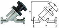 Клапан вакуумный прямоточный ручной с фланцами CF35/40 (CF2,75"), медное уплотнение корпуса, нержавеющая сталь 304L