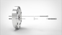 FA14266-03 Термопара типа C на фланце CF2.75(CF40), 1 пара, материал штырька вольфрам-рений, материал корпуса нержавеющая сталь ,без ответной чаcти