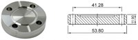 Фланец-заглушка CF25 (CF2,12") невращающийся без резьбы в отверстиях под болты, нержавеющая сталь 304L