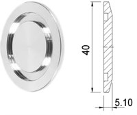 Фланец-заглушка KF40 (NW40), алюминий
