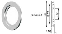 Фланец KF10 (NW10) с отверстием под трубу 3/8 дюйма, нержавеющая сталь 304L