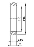 Кольцо центрирующее ISO200 (алюминий)