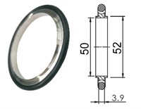 Кольцо центрирующее KF50 (NW50) с витоновым уплотнением, алюминий