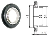 Кольцо центрирующее-адаптер KF32/40 (NW32/40) с витоновым уплотнением, нержавеющая сталь 304L