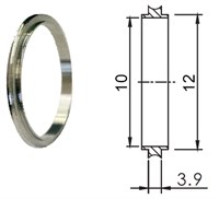 Кольцо центрирующее KF10 (NW10), нержавеющая сталь 304L