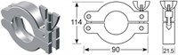 Хомут KF50 (NW50) тип 1, алюминий